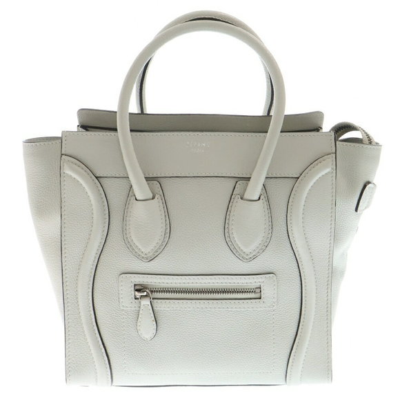 Celine Luggage Gray Leather Handbag - Picture 1 of 5